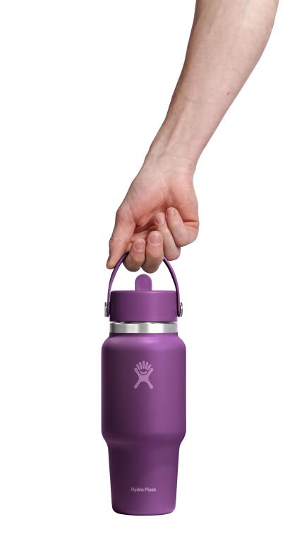 Hydro Flask Geniş Kapak Pipetli Seyahat Tipi Termos 710 ml (24 Oz) - Beachplum Mor - 3