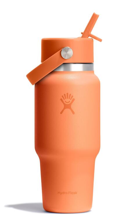 Hydro Flask Geniş Kapak Pipetli Seyahat Tipi Termos 710 ml (24 Oz) - Nectar Turuncu - 1