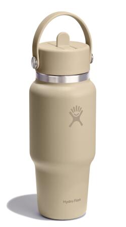 Hydro Flask Geniş Kapak Pipetli Seyahat Tipi Termos 710 ml (24 Oz) - Oat Bej - 2