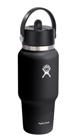 Hydro Flask Geniş Kapak Pipetli Seyahat Tipi Termos 710 ml (24 Oz) - Siyah - 2