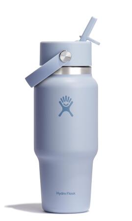Hydro Flask Geniş Kapak Pipetli Seyahat Tipi Termos 710 ml (24 Oz) - Surf Mavi