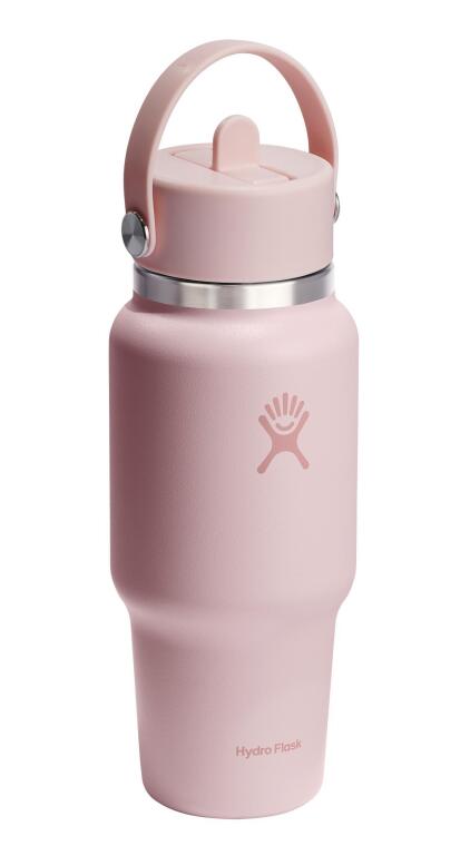 Hydro Flask Geniş Kapak Pipetli Seyahat Tipi Termos 710 ml (24 Oz) - Trillium Pembe - 2