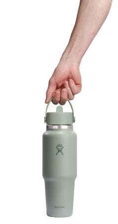 Hydro Flask Geniş Kapak Pipetli Seyahat Tipi Termos - 946 ml (32 Oz) - Agave Yeşil - 3