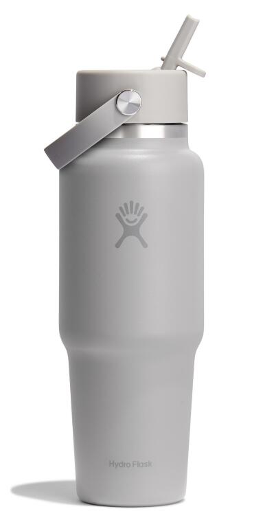 Hydro Flask Geniş Kapak Pipetli Seyahat Tipi Termos 946 ml (32 Oz) - Birch Gri - 1
