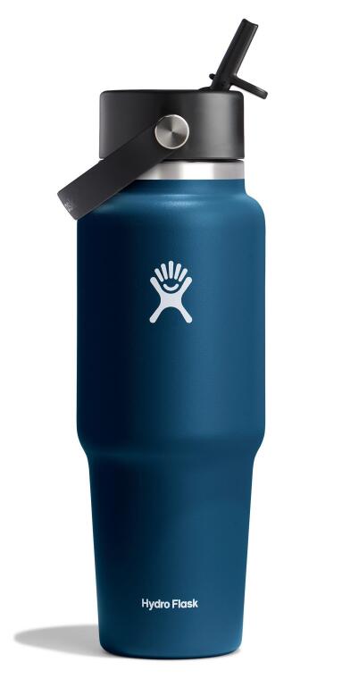 Hydro Flask Geniş Kapak Pipetli Seyahat Tipi Termos 946 ml (32 Oz) - Indigo Lacivert - 1