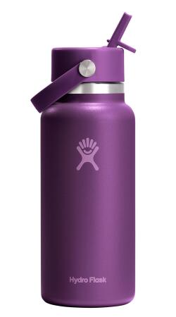 Hydro Flask Geniş Kapak Pipetli Termos 946 ml (32 Oz) - Beachplum Mor