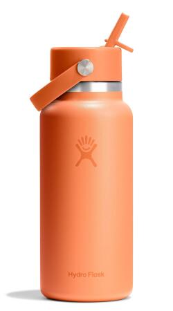 Hydro Flask Geniş Kapak Pipetli Termos 946 ml (32 Oz) - Nectar Turuncu
