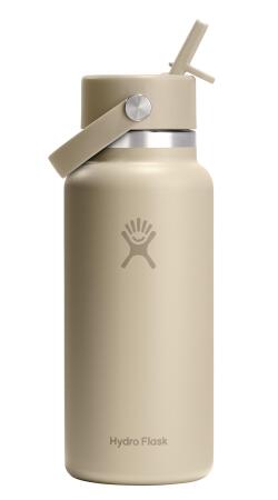 Hydro Flask Geniş Kapak Pipetli Termos 946 ml (32 Oz) - Oat Bej