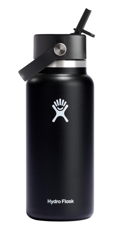 Hydro Flask Geniş Kapak Pipetli Termos 946 ml (32 Oz) - Siyah - 1