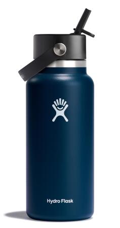Hydro Flask Geniş Kapaklı Pipetli Termos 946 ml (32 Oz) - Indigo Mavi