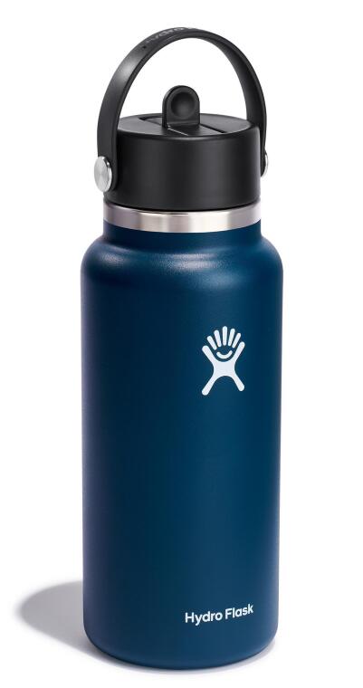 Hydro Flask Geniş Kapaklı Pipetli Termos 946 ml (32 Oz) - Indigo Mavi - 2
