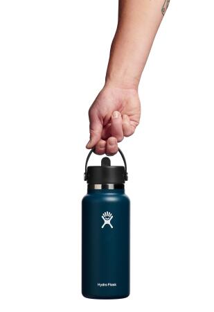 Hydro Flask Geniş Kapaklı Pipetli Termos 946 ml (32 Oz) - Indigo Mavi - 3