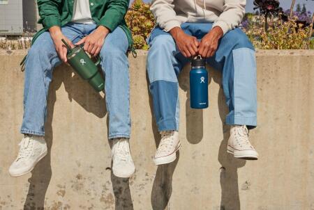 Hydro Flask Geniş Kapaklı Pipetli Termos 946 ml (32 Oz) - Indigo Mavi - 5