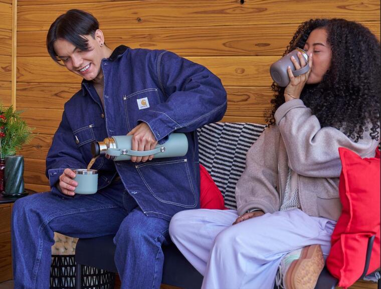 Hydro Flask Hot Flex & Cup Bardaklı Termos 1065 ml (36 Oz) - Agave Yeşil - 6