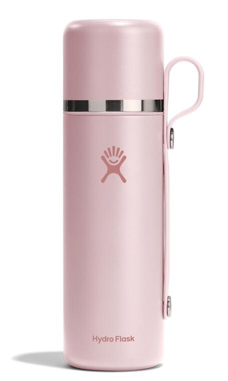 Hydro Flask Hot Flex & Cup Bardaklı Termos 828 ml (28 Oz) - Trillium Pembe - 1