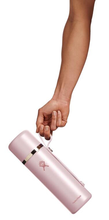 Hydro Flask Hot Flex & Cup Bardaklı Termos 828 ml (28 Oz) - Trillium Pembe - 4