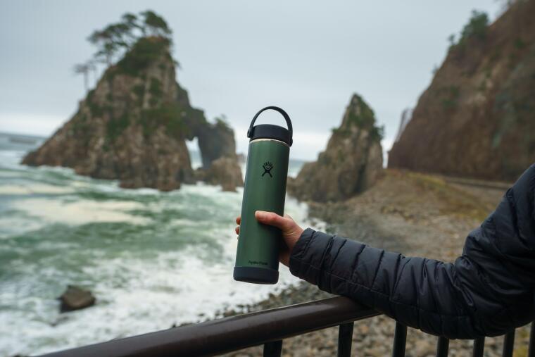Hydro Flask Lightweight Hafif Seri Geniş Kapak Termos 710 ml (24 Oz) - Serpentine Yeşil - 5