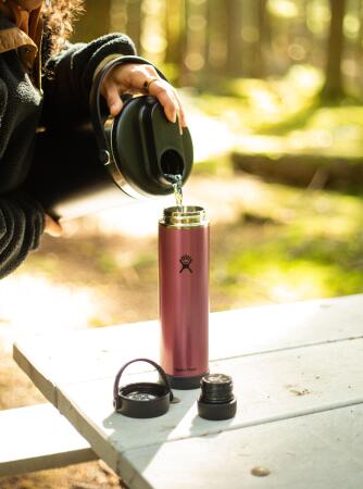 Hydro Flask Lightweight Hafif Seri Geniş Kapak Termos 710 ml (24 Oz) - Tourmaline Pembe - 3
