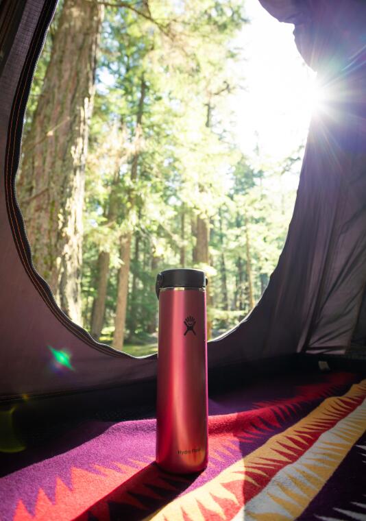 Hydro Flask Lightweight Hafif Seri Geniş Kapak Termos 710 ml (24 Oz) - Tourmaline Pembe - 6