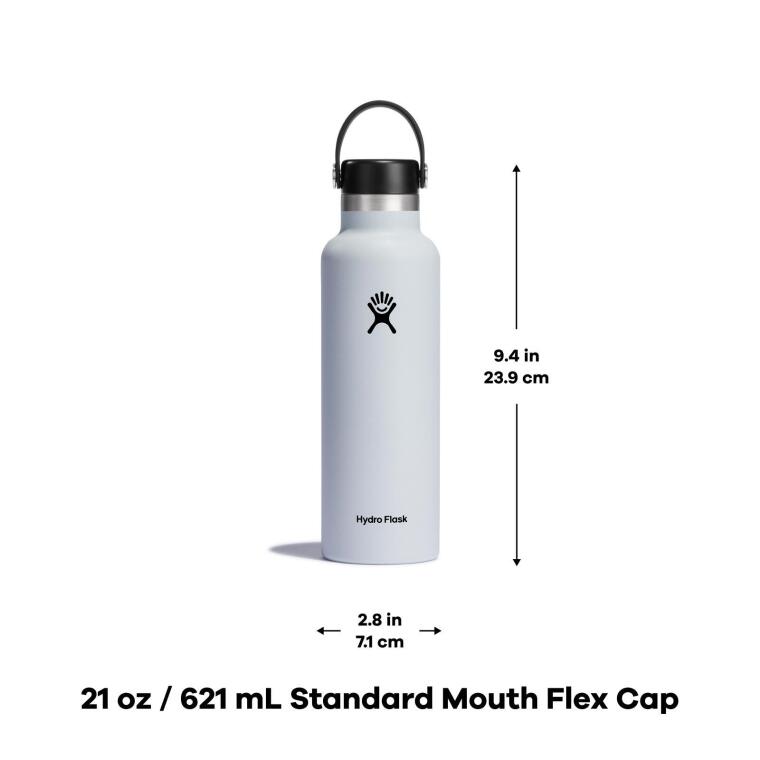 Hydro Flask Standard Kapak Termos 621 ml (21 Oz) - Beyaz - 4