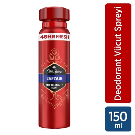 Old Spice - Old Spice Captain Erkek Deodorant Vücut Spreyi 150 ml