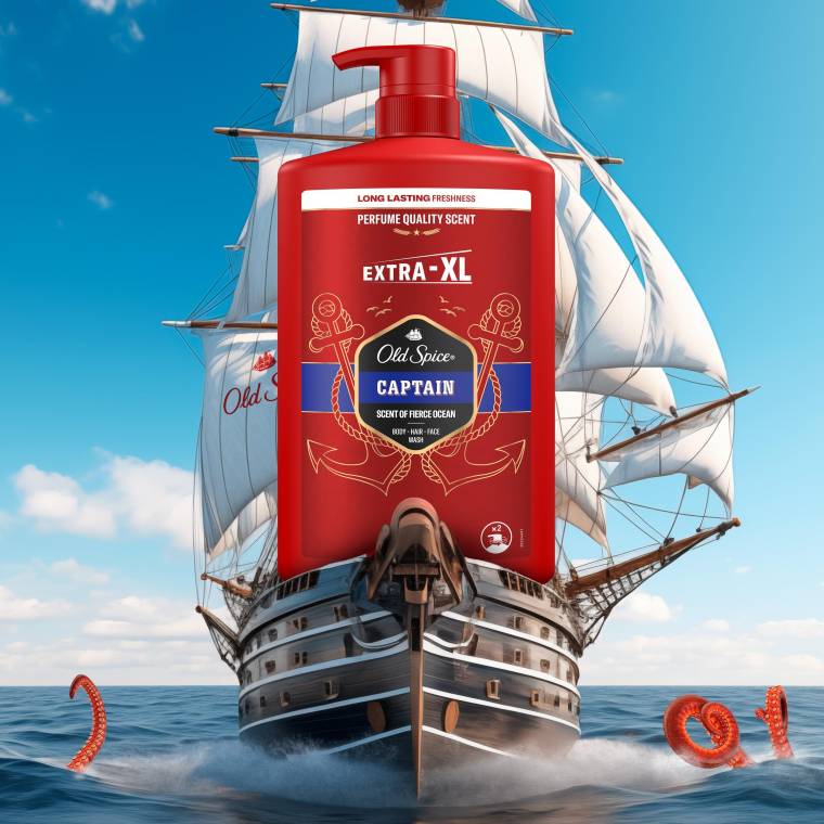 Old Spice Captain Erkek Duş Jeli ve Şampuan 1000 ml XXL Büyük Boy - 7