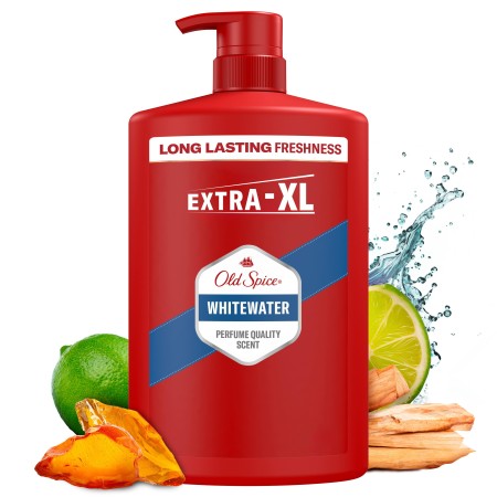 Old Spice Whitewater Erkek Duş Jeli ve Şampuan 1000 ml XXL Büyük Boy - Thumbnail