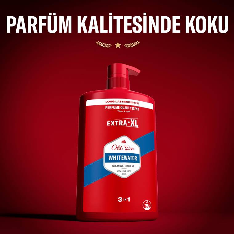 Old Spice Whitewater Erkek Duş Jeli ve Şampuan 1000 ml XXL Büyük Boy - 5