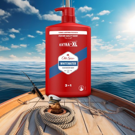 Old Spice Whitewater Erkek Duş Jeli ve Şampuan 1000 ml XXL Büyük Boy - 7