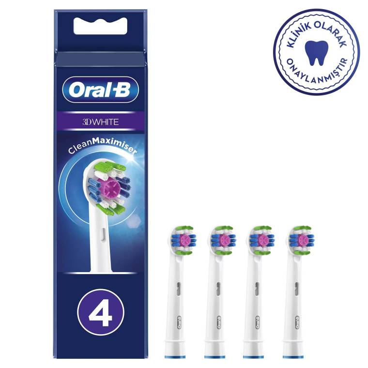 Oral-B 3D White 4'lü Diş Fırçası Yedek Başlığı EB18 - 1