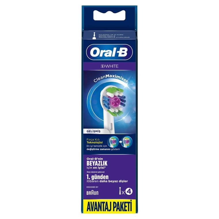 Oral-B 3D White 4'lü Diş Fırçası Yedek Başlığı EB18 - 2