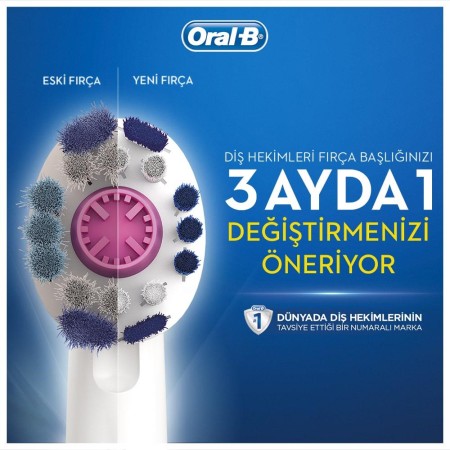 Oral-B 3D White 4'lü Diş Fırçası Yedek Başlığı EB18 - Thumbnail