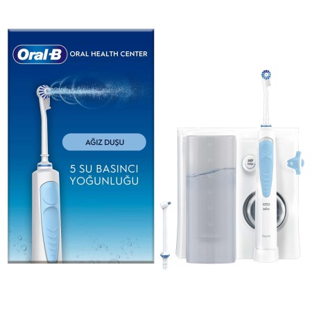 Oral-B - Oral-B Ağız Sağlığı Merkezi Ağız Duşu, 1 Oxyjet Başlığı, 1 Waterjet Başlığı