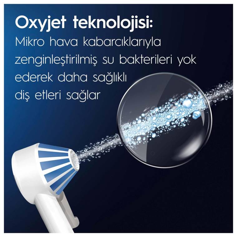 Oral-B Ağız Sağlığı Merkezi Ağız Duşu, 1 Oxyjet Başlığı, 1 Waterjet Başlığı - 3
