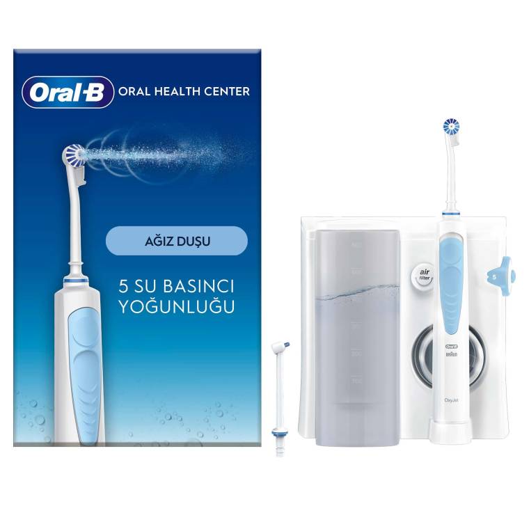 Oral-B Ağız Sağlığı Merkezi Ağız Duşu, 1 Oxyjet Başlığı, 1 Waterjet Başlığı - 1