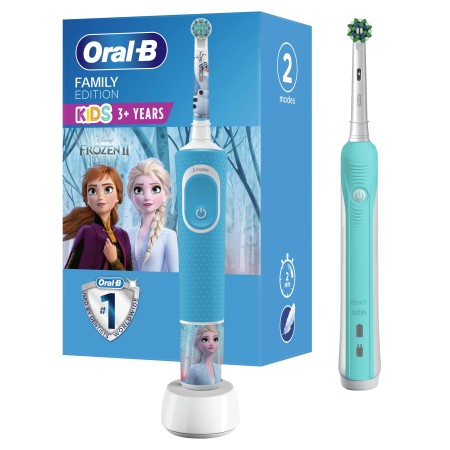 Oral-B - Oral-B Aile Paketi Pro 500 + D100 Frozen Şarjlı Diş Fırçası