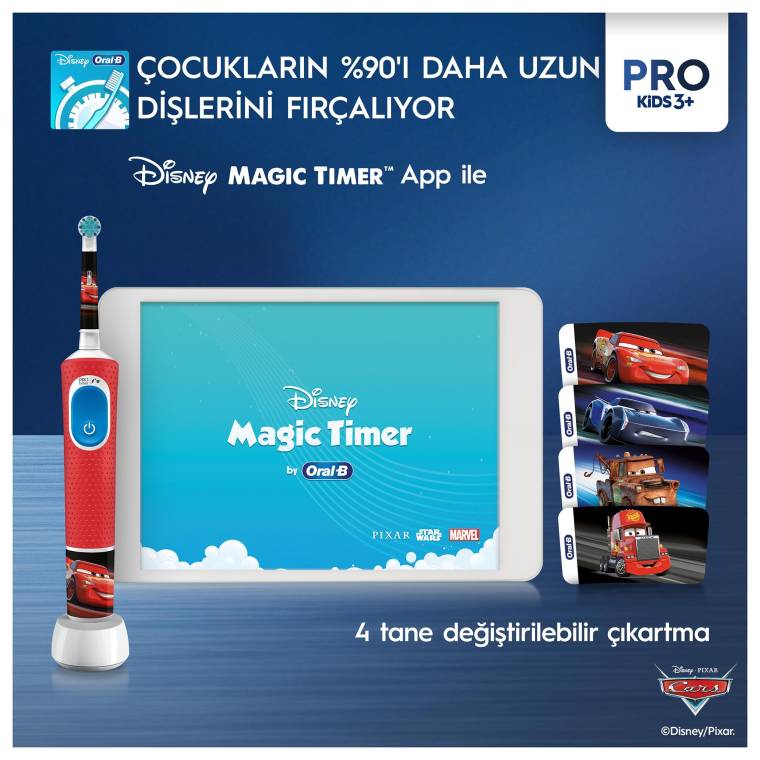 Oral-B Aile Paketi Pro Care 700 + D100 Cars Şarjlı Diş Fırçası - 6