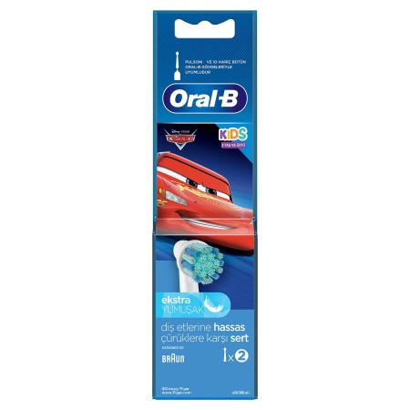 Oral-B Cars Çocuklar İçin 2'li Diş Fırçası Yedek Başlığı EB10 - 4