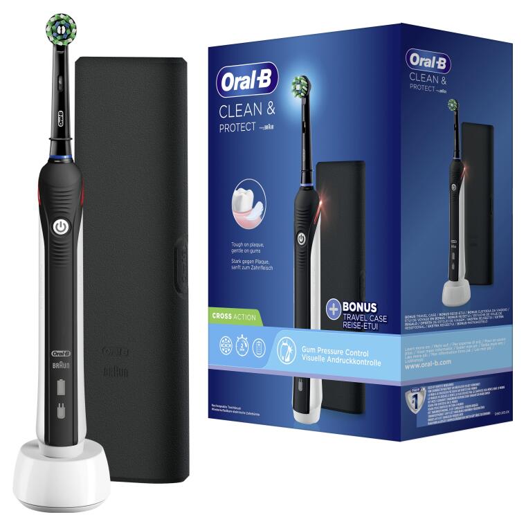 Oral-B Clean & Protect Siyah Şarjlı Diş Fırçası - 1