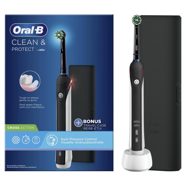 Oral-B Clean & Protect Siyah Şarjlı Diş Fırçası - 3