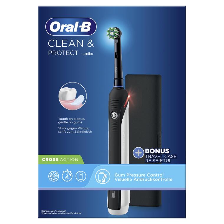 Oral-B Clean & Protect Siyah Şarjlı Diş Fırçası - 4