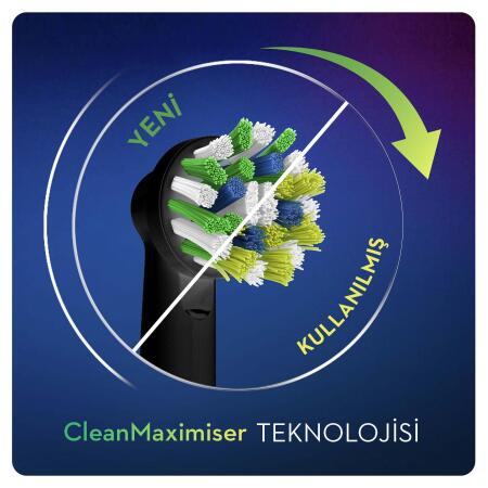 Oral-B Cross Action 2'li Diş Fırçası Yedek Başlığı EB50 Siyah - 3