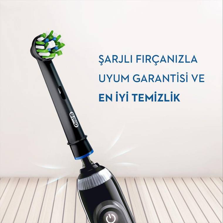 Oral-B Cross Action 4'lü Diş Fırçası Yedek Başlığı EB50 (Black) - 4