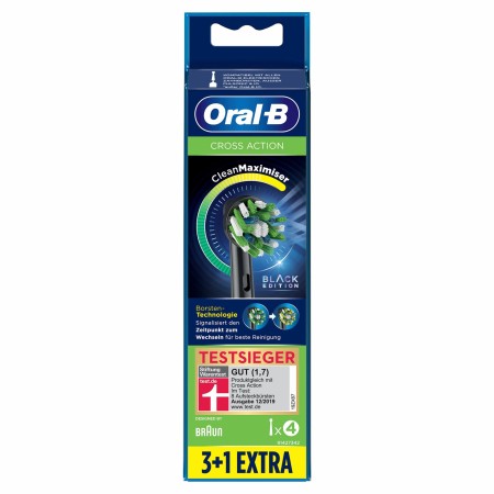 Oral-B Cross Action Clean Maximizer 3+1 Diş Fırçası Yedek Başlığı EB50 Siyah - Thumbnail