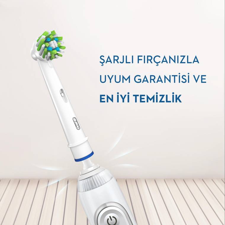 Oral-B Cross Action Clean Maximizer 4'lü Diş Fırçası Yedek Başlığı EB50 - 4