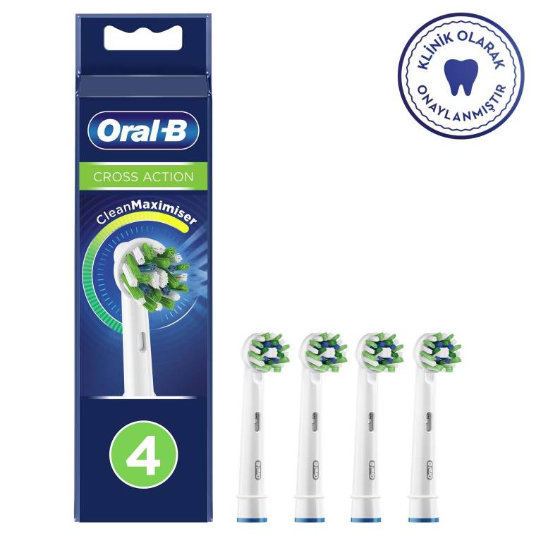 Oral-B Cross Action Clean Maximizer 4'lü Diş Fırçası Yedek Başlığı EB50 - 8