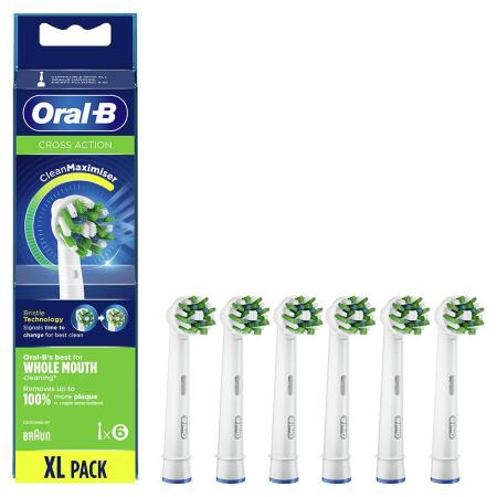 Oral-B Cross Action Clean Maximizer 6’lı Diş Fırçası Yedek Başlığı EB50 - 1
