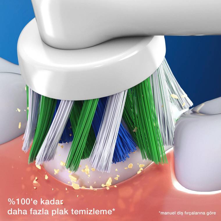 Oral-B Cross Action Clean Maximizer 8’li Diş Fırçası Yedek Başlığı EB50 - 3