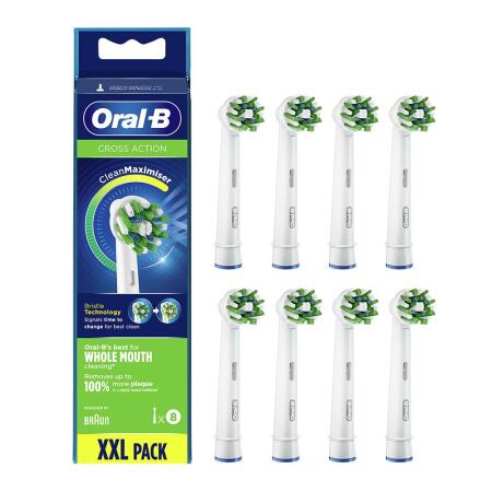 Oral-B Cross Action Clean Maximizer 8’li Diş Fırçası Yedek Başlığı EB50 - 1