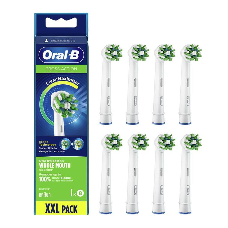 Oral-B Cross Action Clean Maximizer 8’li Diş Fırçası Yedek Başlığı EB50 - 1